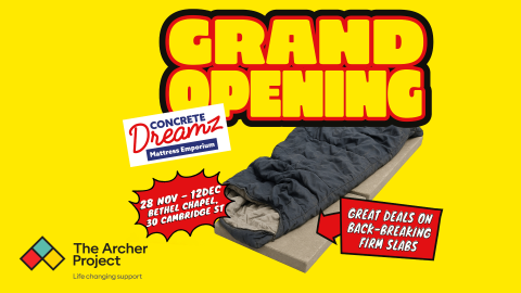 Don’t sleep on it – Concrete Dreamz will open in Sheffield for two weeks only!