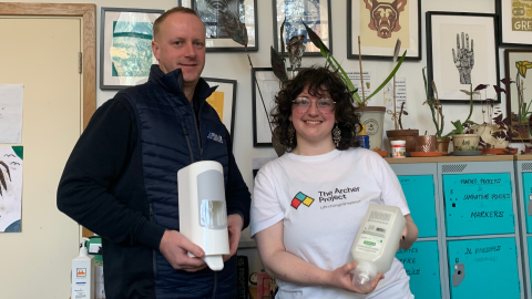 New partnership with PEVA UK supporting hygiene provision at The Archer Project